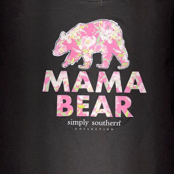 Simply Southern Sweater Womens M Funnel Cowl Neck Pullover Mama Bear Outdoors - Picture 2 of 10